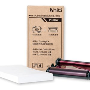 Imprimante à cartes  consommables Kit d'impression P-60 pour imprimante photo P320W